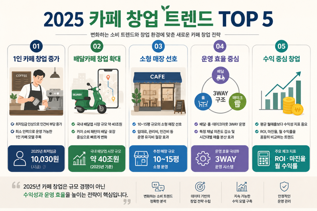 2025카페창업트렌드TOP5